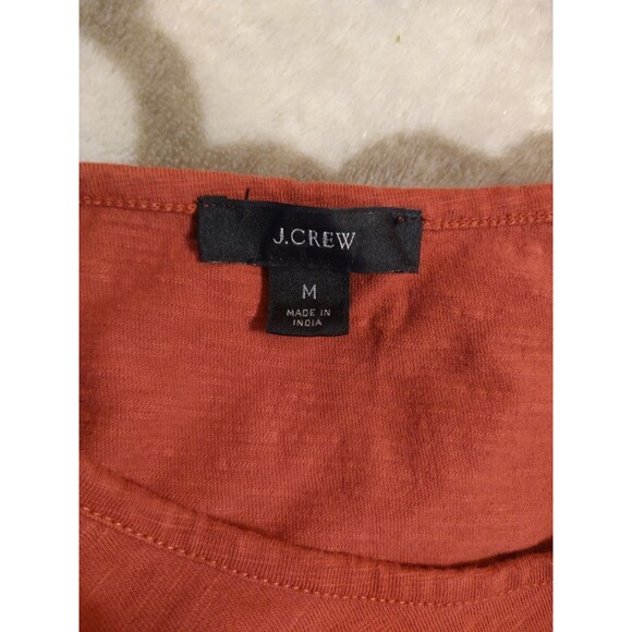 J crew eyelet Flutter sleeve top Paprika md Paprika Boho Feminine Cottage Core - Picture 5 of 6